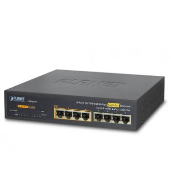 PoE switch 4ch (total 8ch), 1000Mbps
