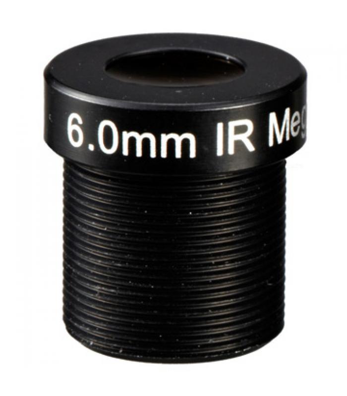 1/3" Mono-focal Lēca 6mm. IR M12IR6