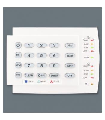 K10V/K10H 10 zonu LED klaviatūra