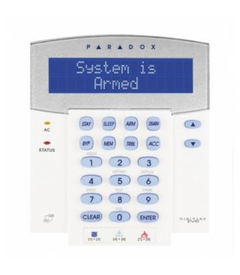 K641LX klaviatūra ar LCD displeju un iebūvētu raidītāju-uztvērēju