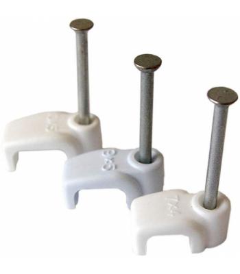 1,5 mm Kabeļu skavas, plakanas, 100 gb.