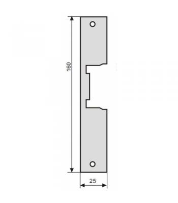 Plāksne el. sprūdiem 160 mm