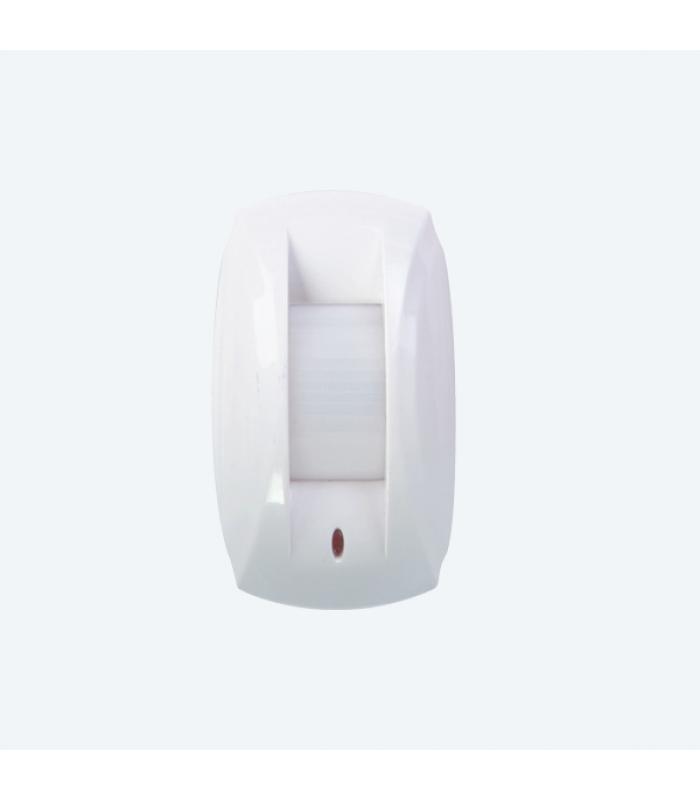 Wireless dual tech with intelligent direction recognition curtain style detector