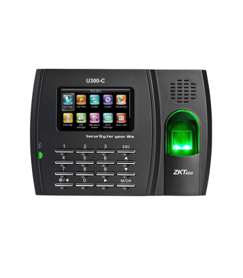 Darba laika uzskaites Kontrolieris pēc pirkstu nospieduma, 3” displejs